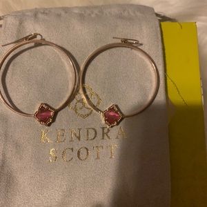 Kendra Scott rose gold elberta hoops